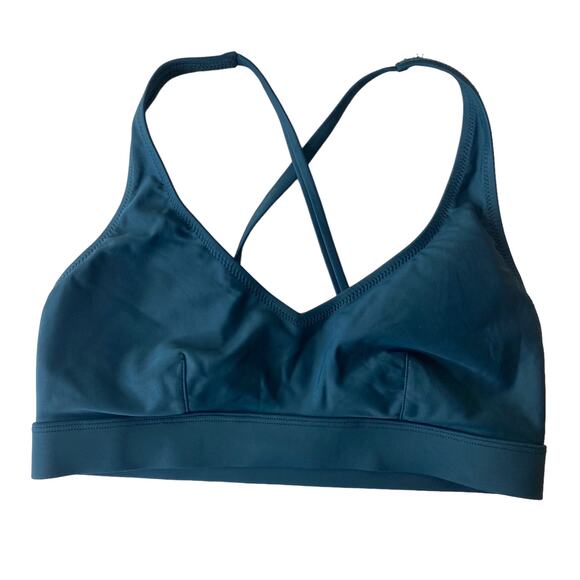 GIRLFRIEND COLLECTIVE Sea Palma Plunge Bikini Top Size Small - Picture 3 of 5